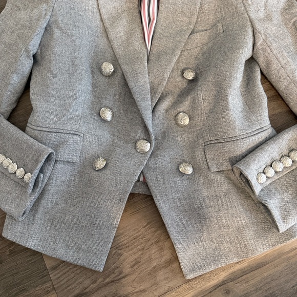 Veronica Beard Gray Double-Breasted Blazer - Picture 6 of 10